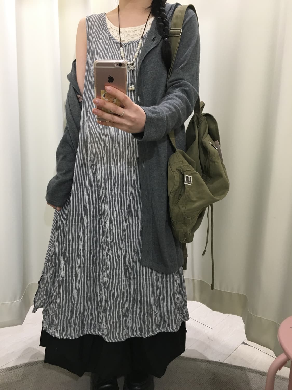 natural stripe omepiece 상품이미지4