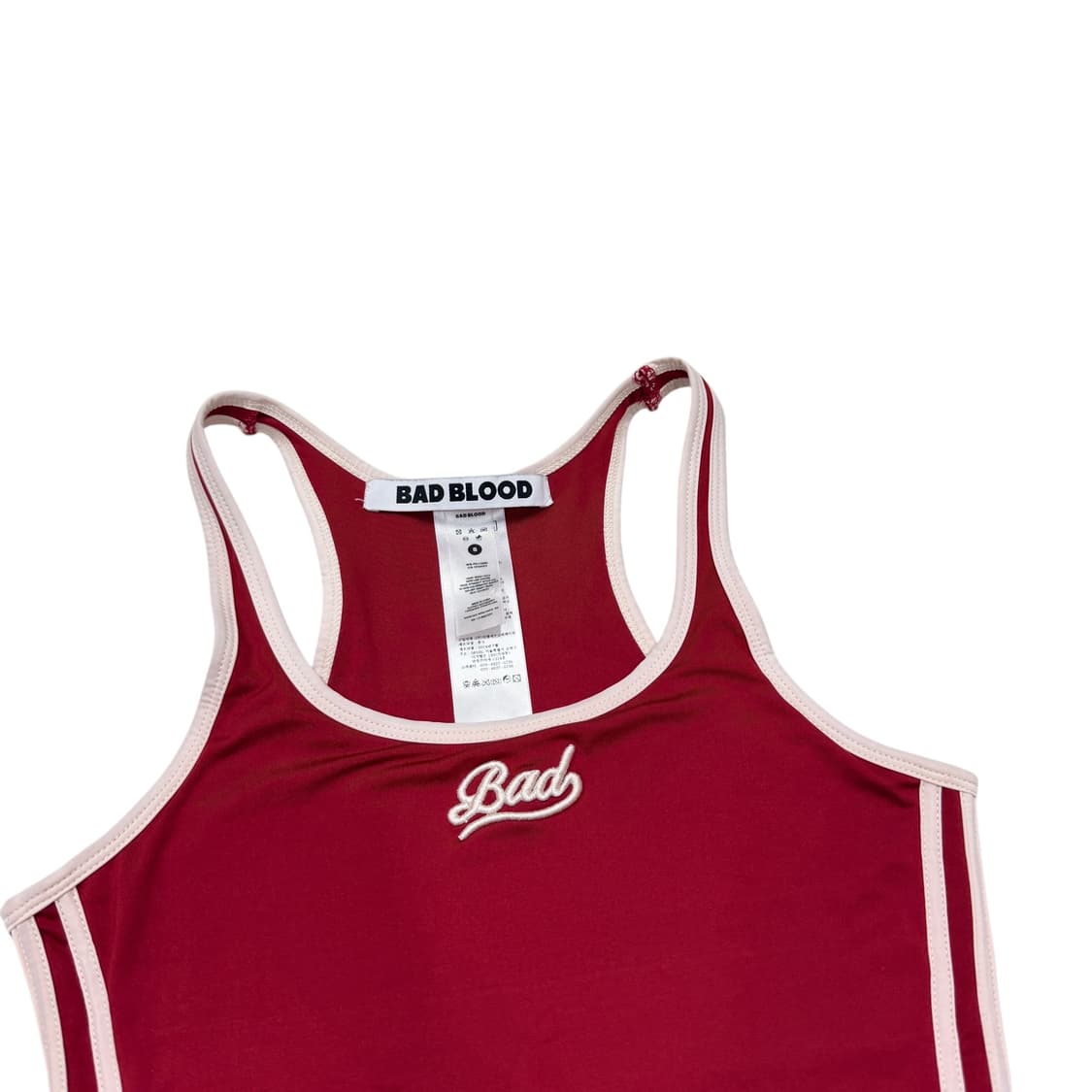 배드블러드 바디수트 수영복 버건디 레드 S 상품이미지2