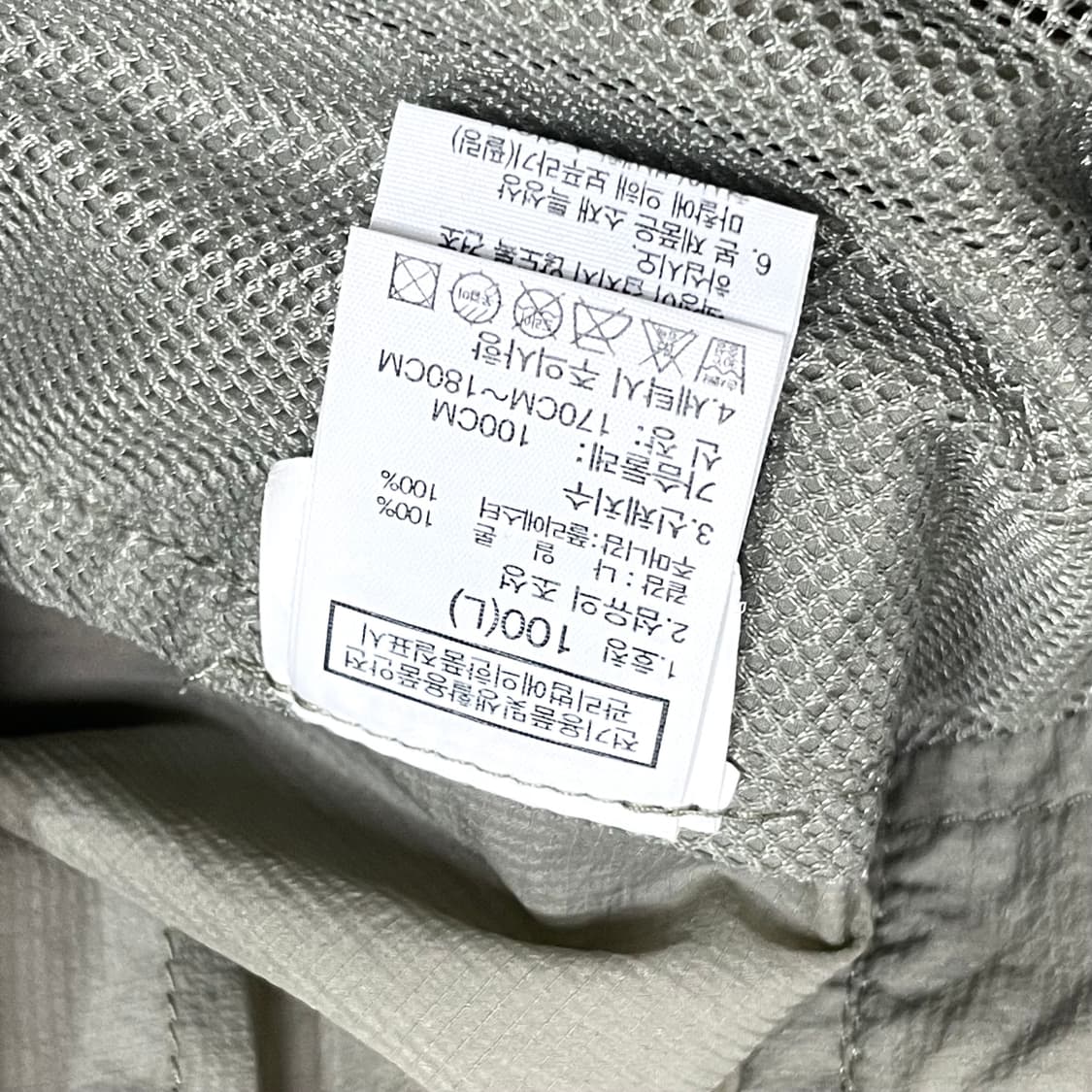 노스페이스 카키 경량 아노락 남성L 상품이미지5