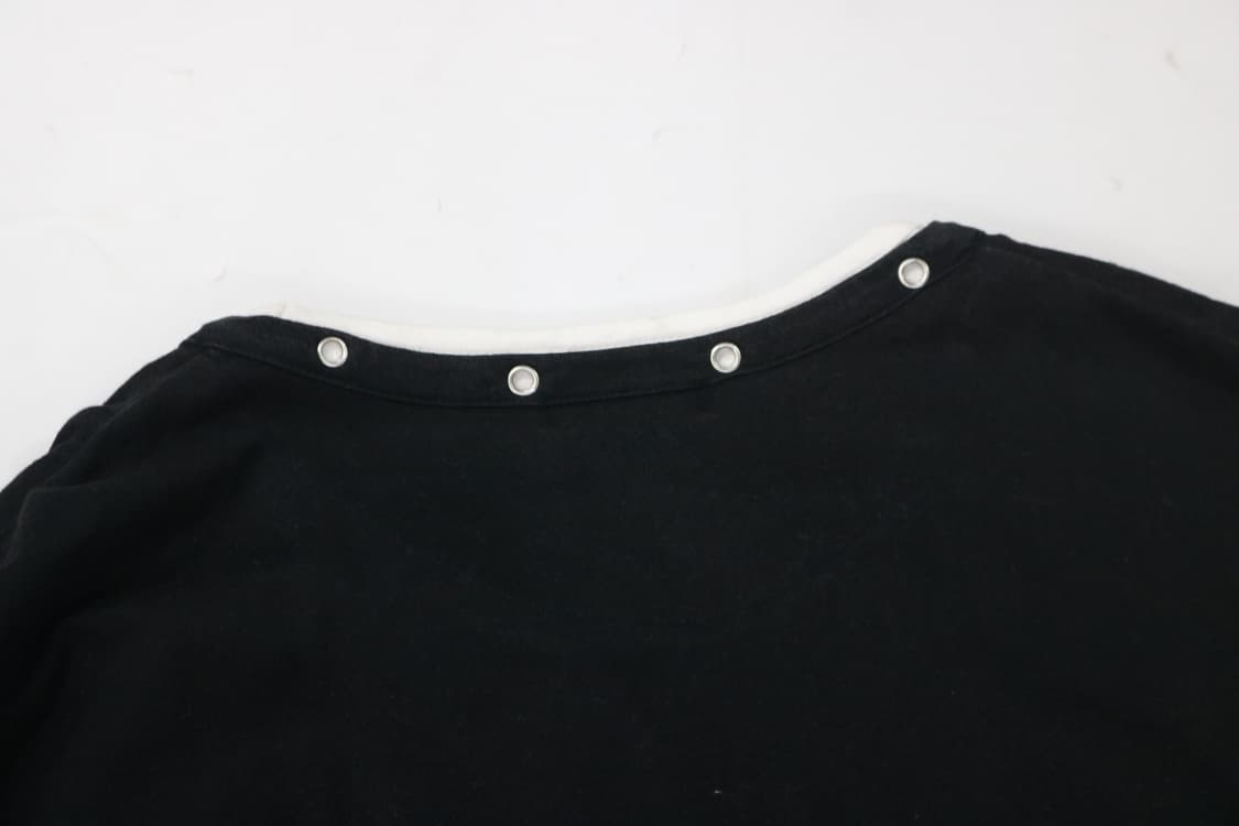 PINO BAZZO 피노바조 빈티지 아일렛 레이어드 블랙 롱슬리브 상품이미지7