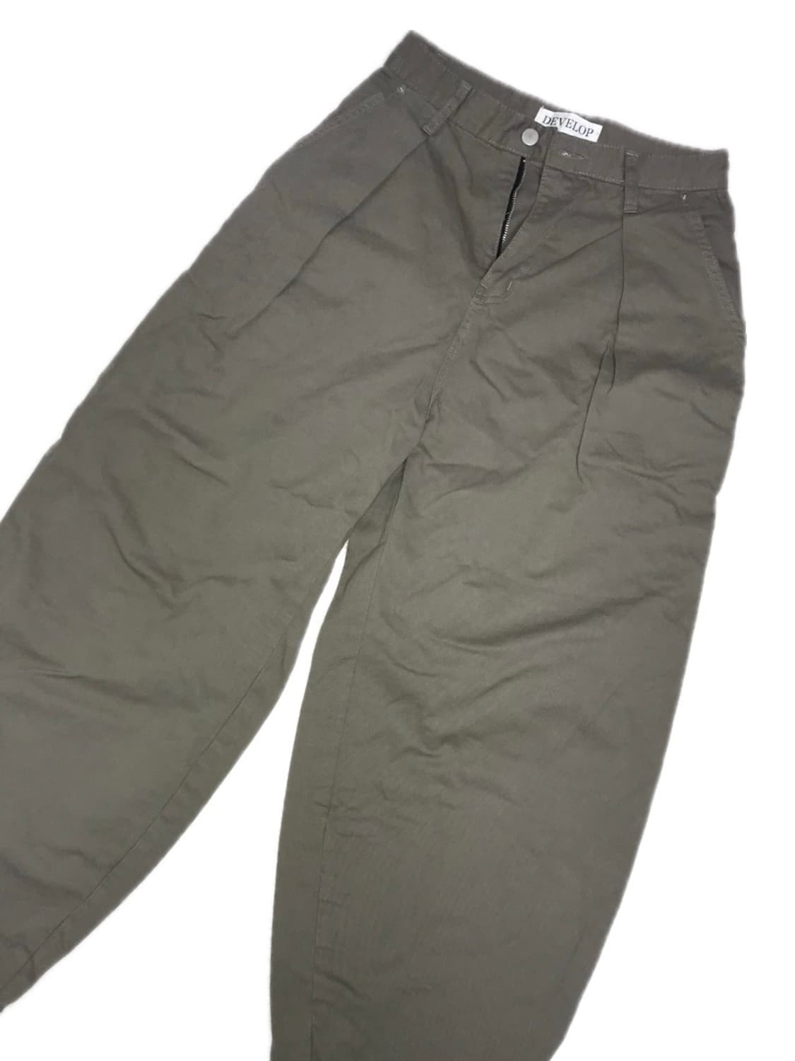 카키 배기 팬츠 상품이미지3