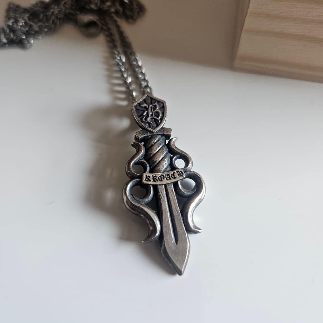 킹크로치 실버 소드 네클리스 상품이미지2