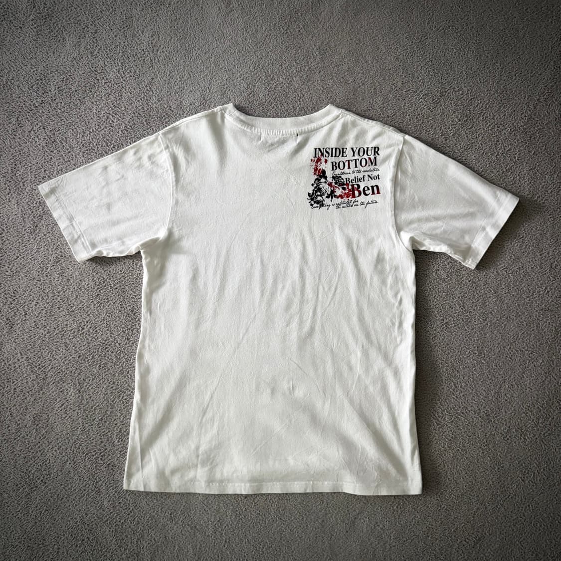 Skull y2k vintage t shirt 상품이미지4