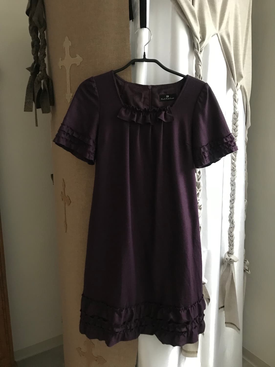 vintage purple frill one-piece 상품이미지6