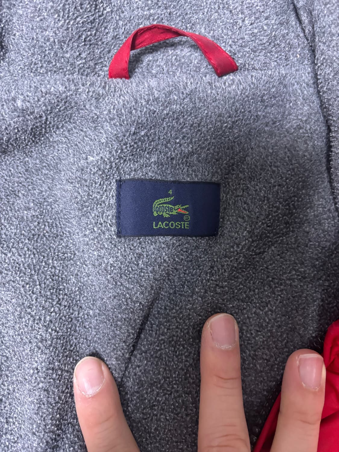 일본판 라코스테 빨간 자켓 사이즈 105-110 상품이미지3