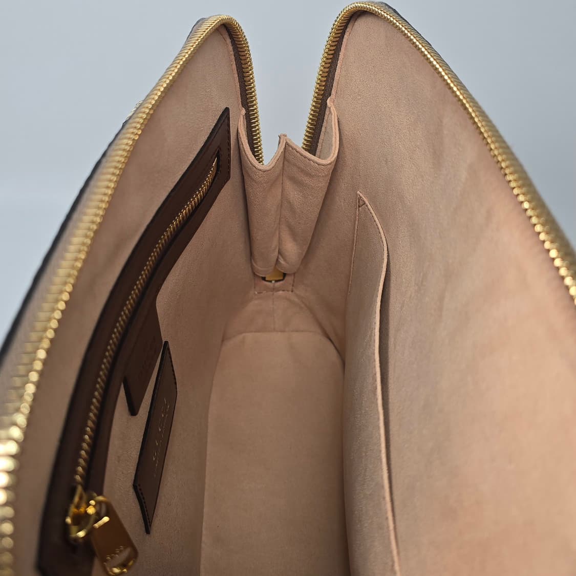 구찌 스몰 레더 파이톤 트리밍 홀스빗 1955 탑 핸들 토트 겸 숄더백 상품이미지8