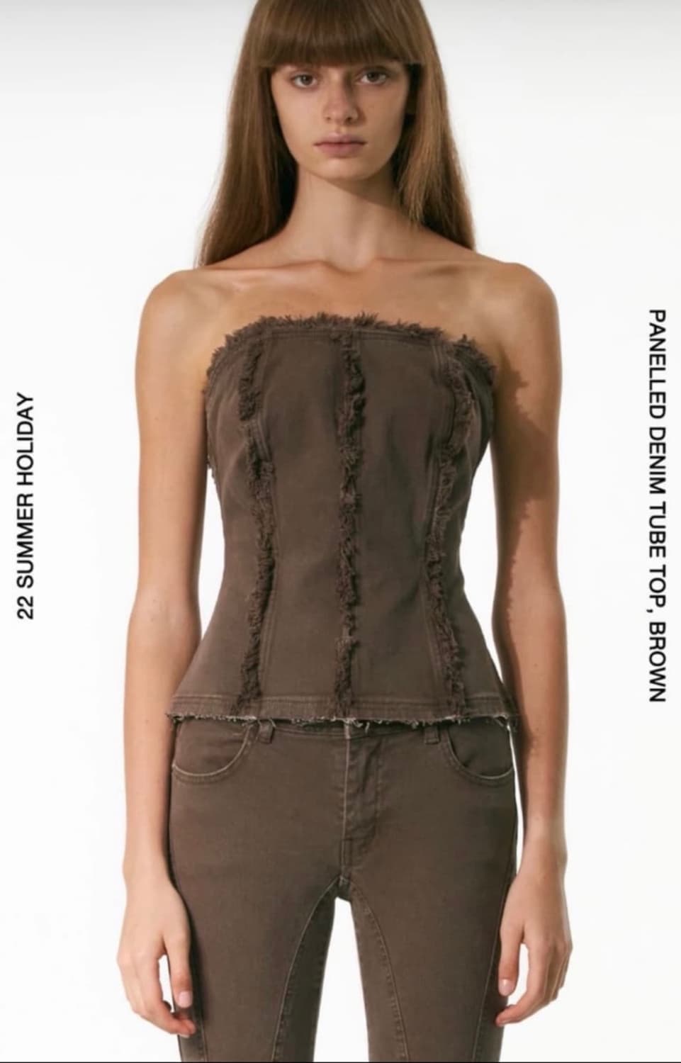 더오픈프로덕트 데님 튜브 탑 상품이미지1