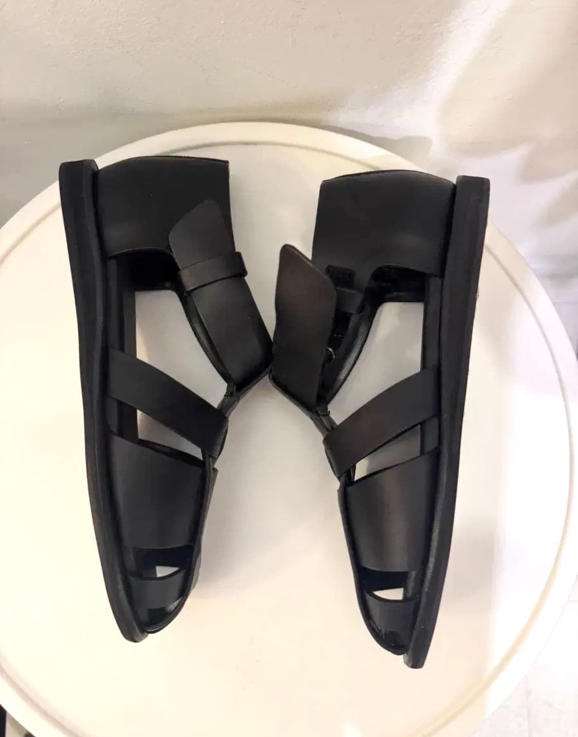 새상품 로우클래식 레더 글래디에이터 샌들 블랙 37(240) 상품이미지8