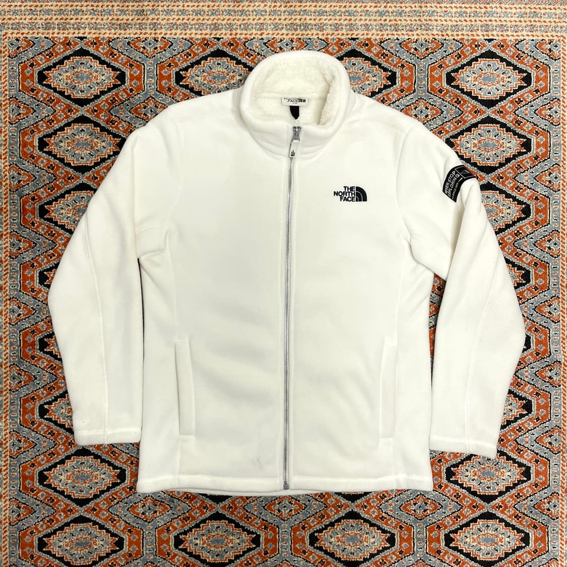 노스페이스 화이트 밍크 기모 플리스 자켓 남성S 상품이미지1