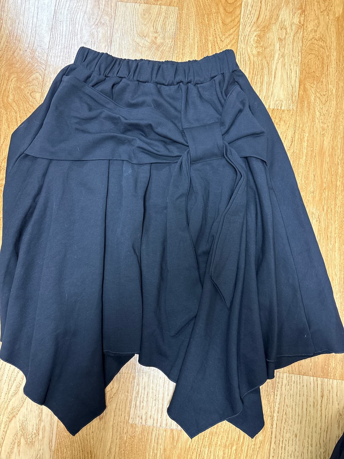 빈티지 언발 레이어드 리본 미디스커트 니혼진 상품이미지1