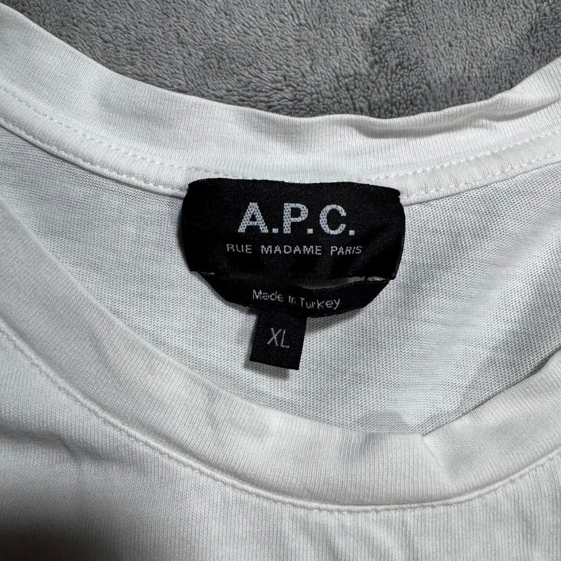A.P.C. 아페쎄 화이트 빅로고 반팔  상품이미지4