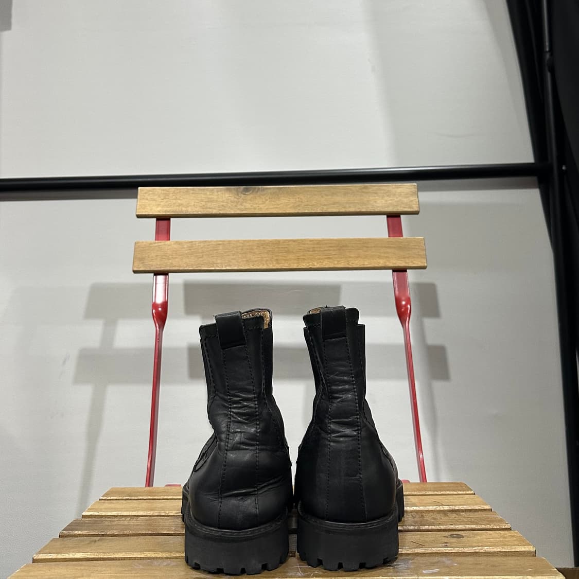 255) 토마스 클럽 부츠 남성 남자 워커 첼스 부츠 블랙 상품이미지4