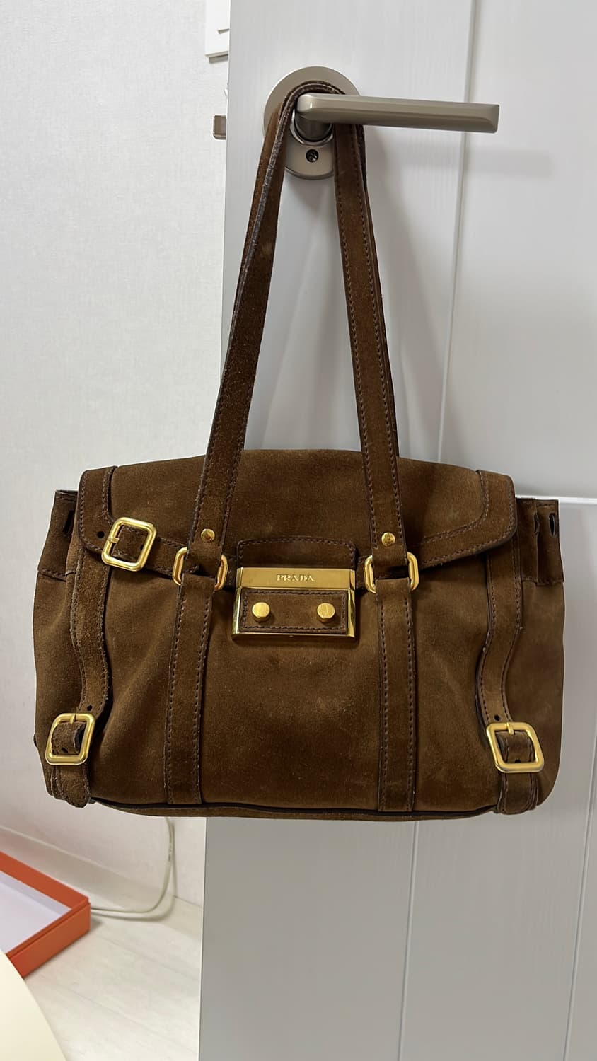  프라다 스웨이드 숄더백 정품  상품이미지5