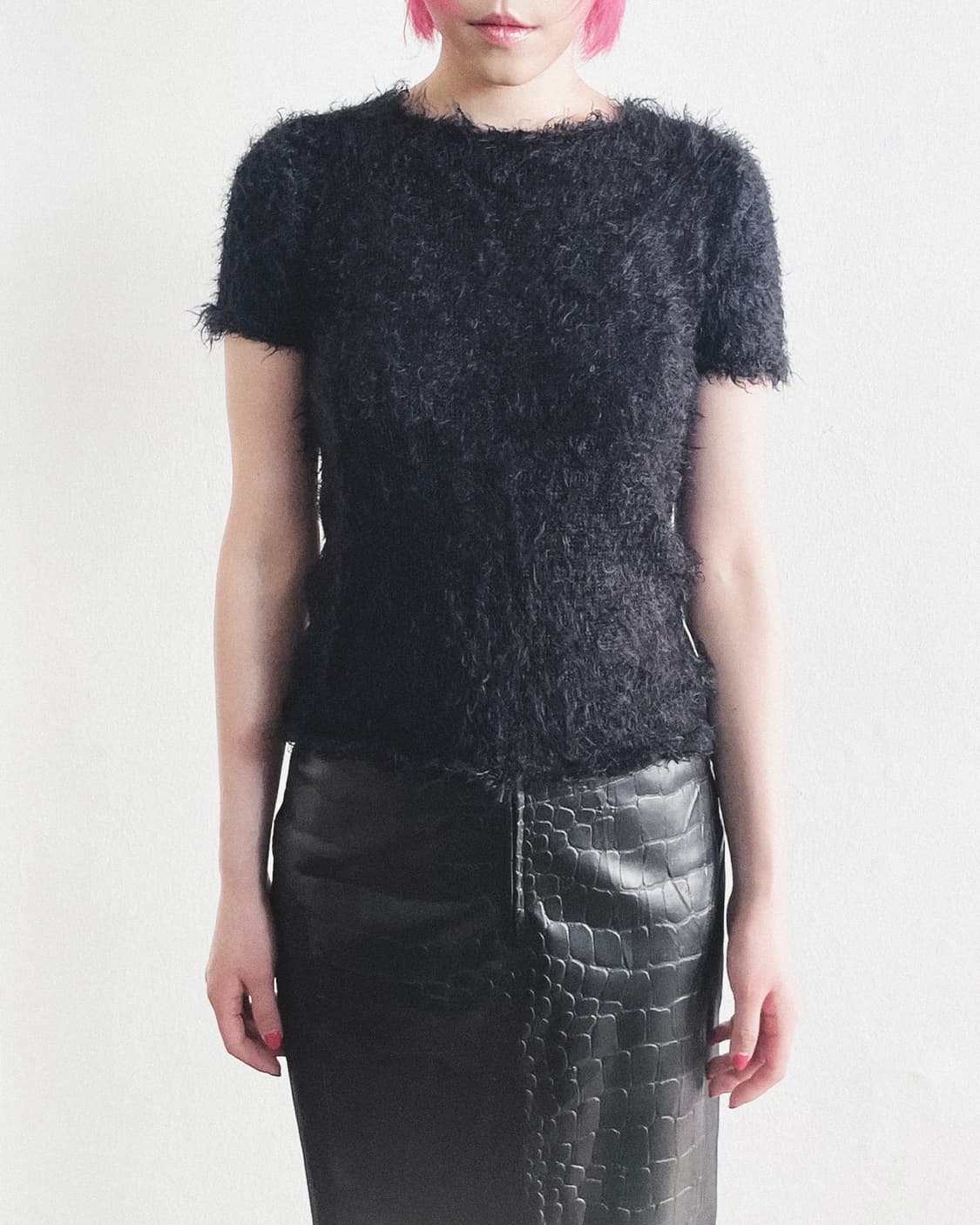 fendissime by fendi faux fur half tee 상품이미지2