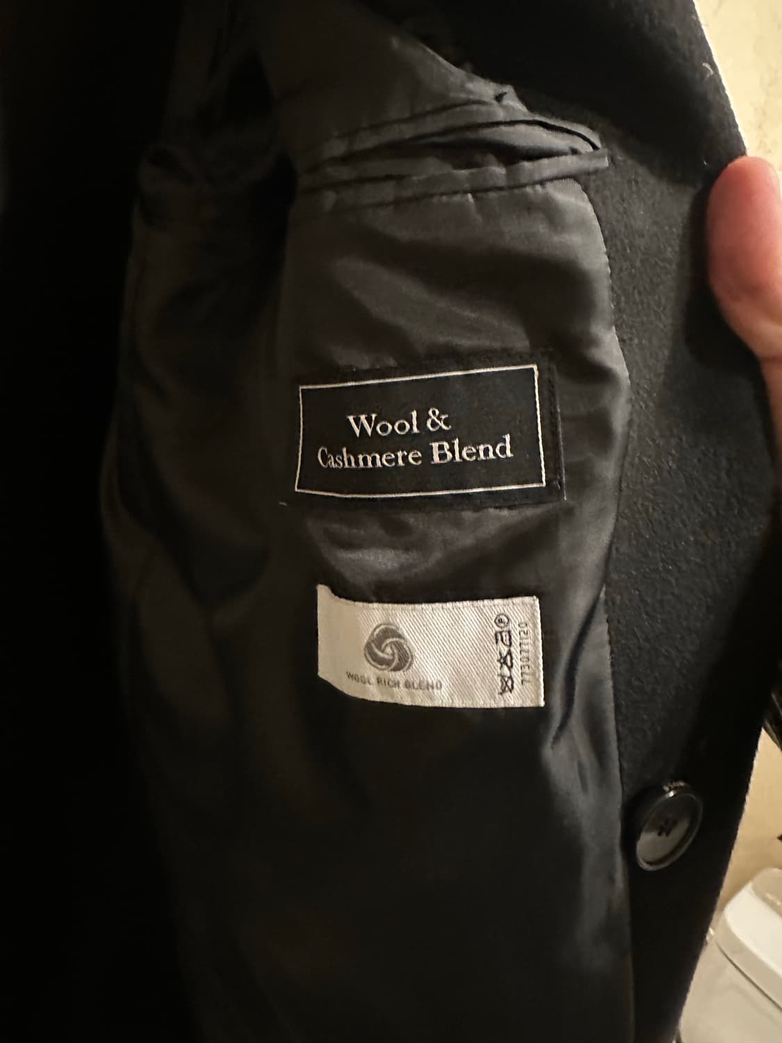 인사일런스 울 캐시미어 더블코트 s(평소 100착용) 상품이미지2