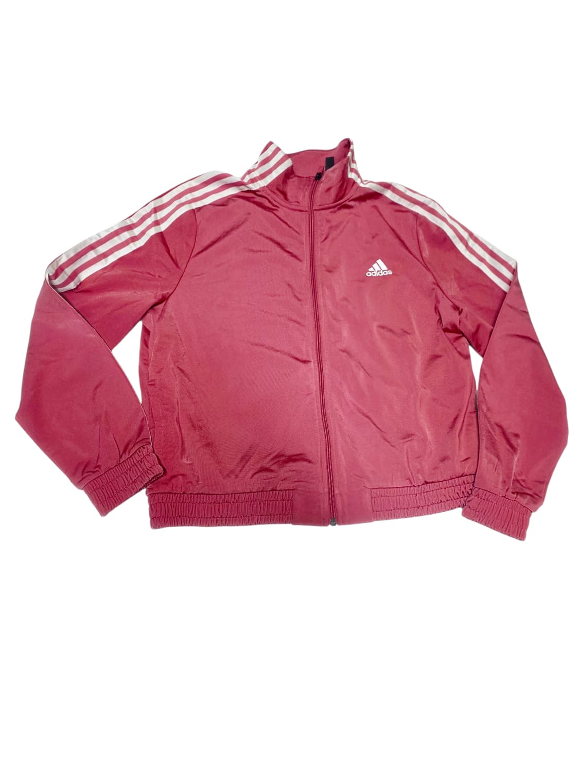 [아디다스] Y2K 마젠타 코발트 핑크 삼선 크롭 트랙탑 져지 여성 L 상품이미지1