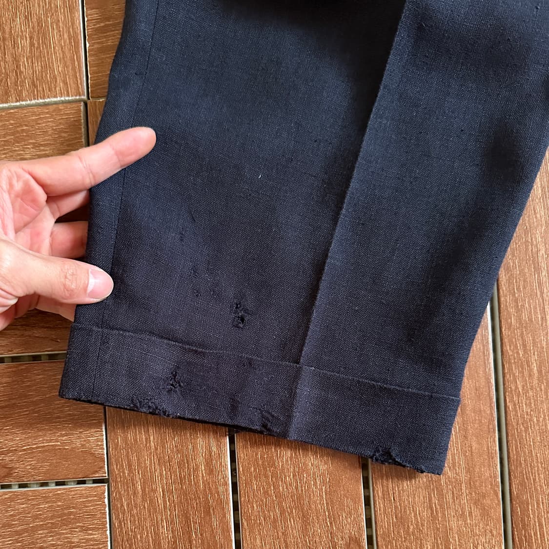 80’s Bill tornade france linen trouser 상품이미지10