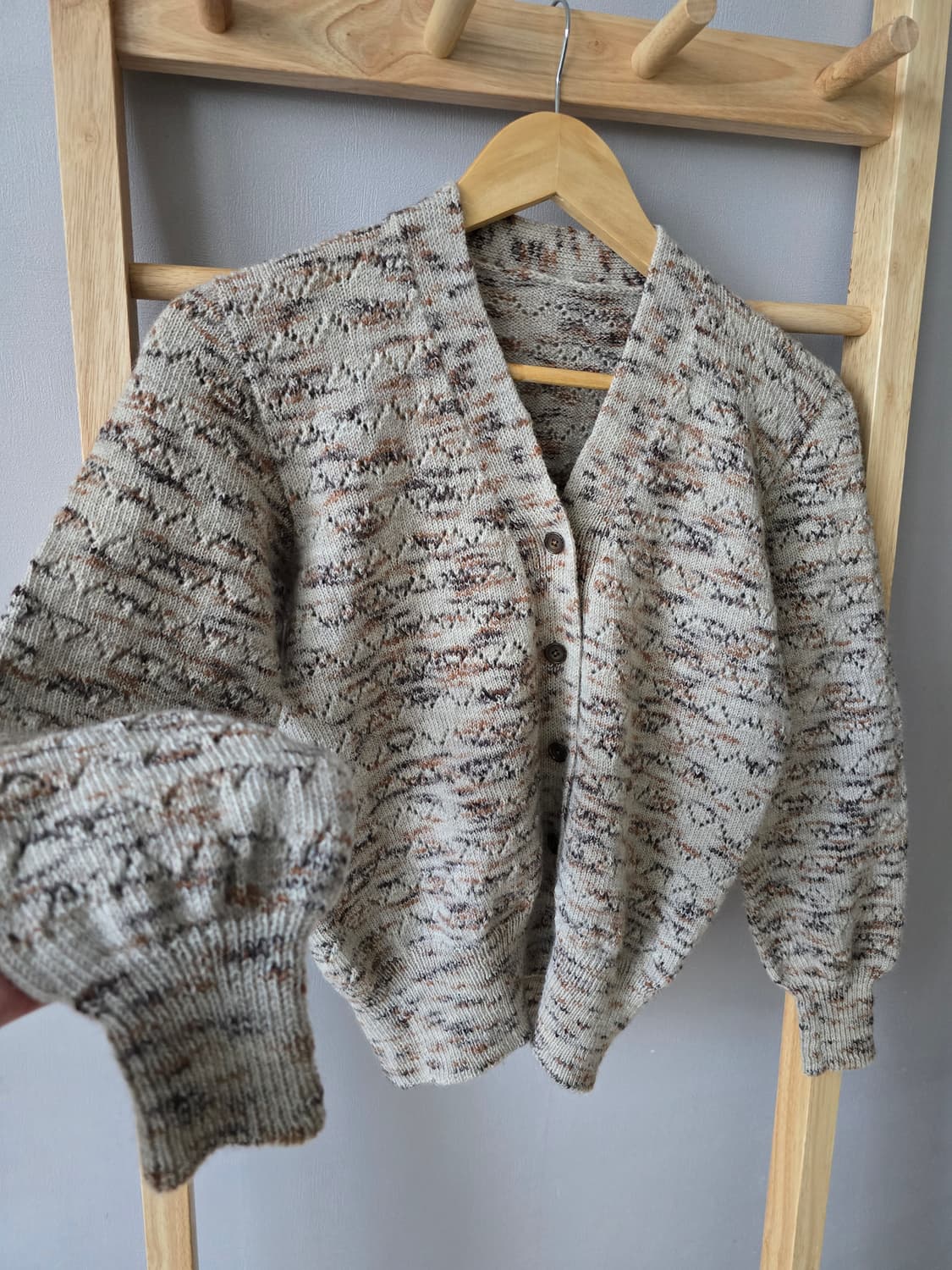 미니멀 디자인 빈티지 울 카디건 상품이미지6