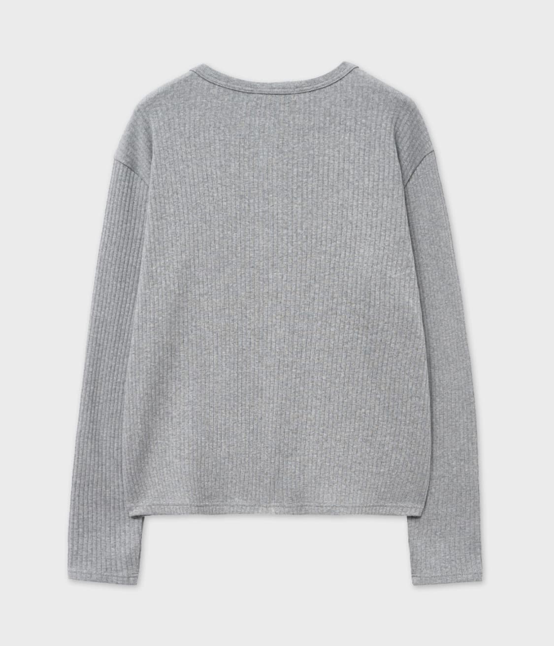 리브드 스웨트 헨리넥 상품이미지2