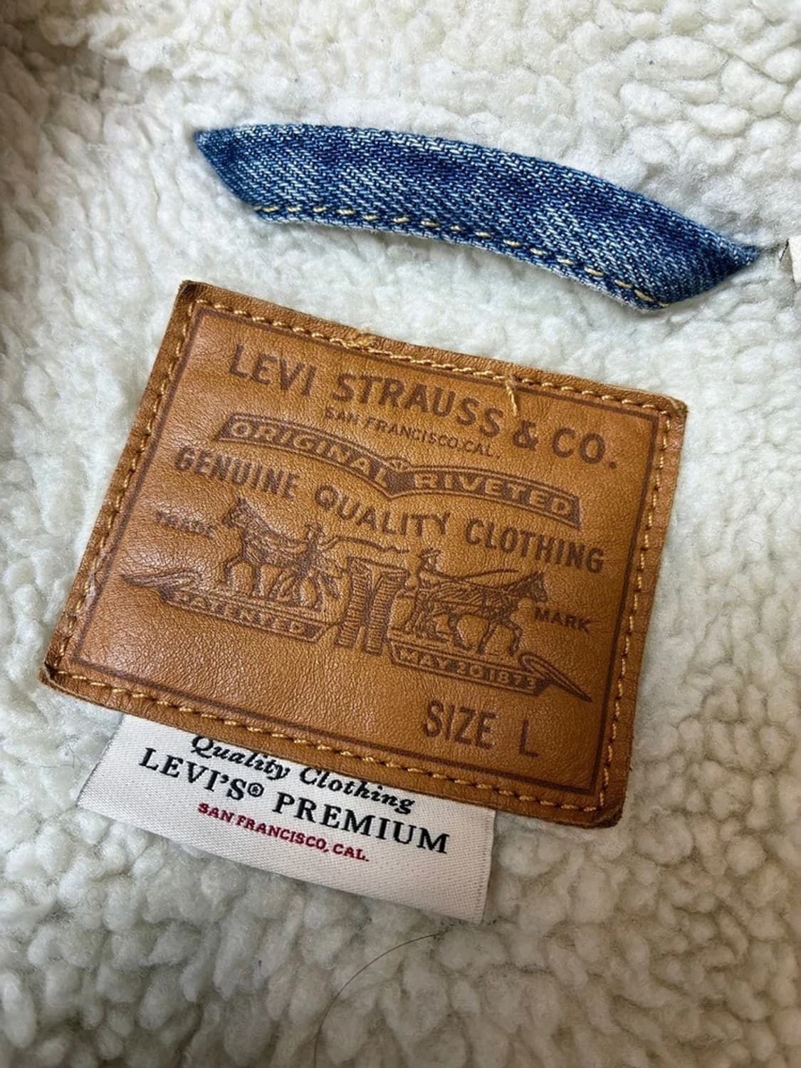 리바이스 00s 쉐르파 양털 데님 자켓 PN8839 상품이미지7