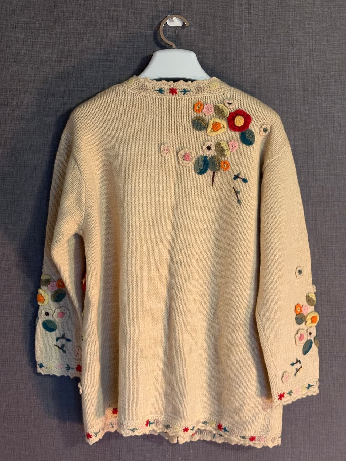 꽃무늬 자수 빈티지 가디건 Japan 상품이미지3