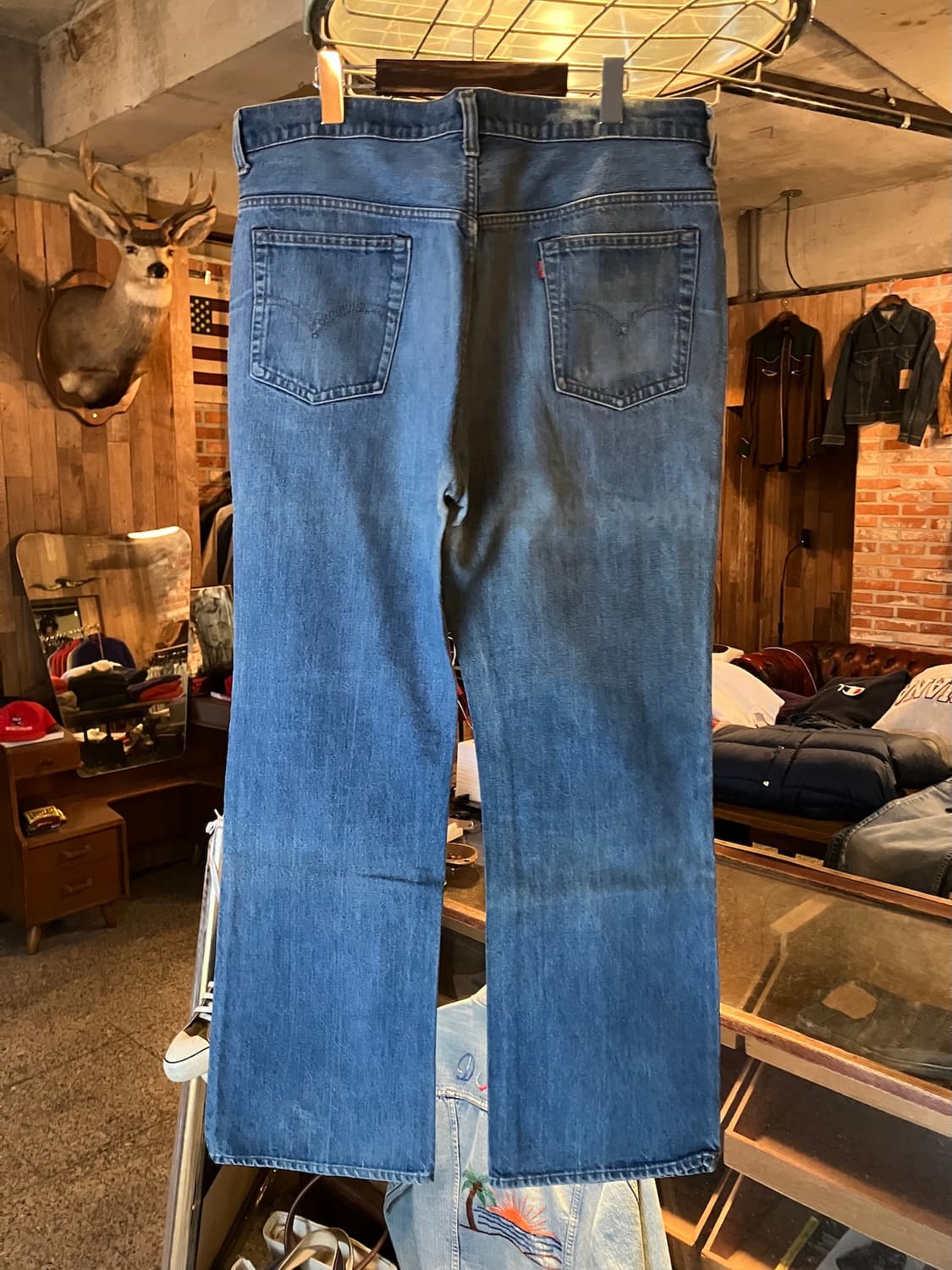 80s USA 빈티지 리바이스 66후기 517 부츠컷 데님 팬츠 상품이미지5