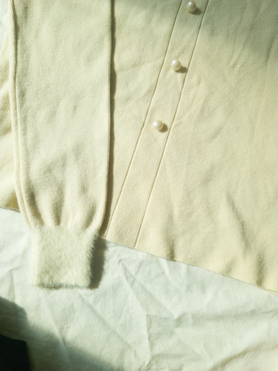 로맨틱 갸루 로걀 퍼 카라 빈티지 니트 상품이미지6