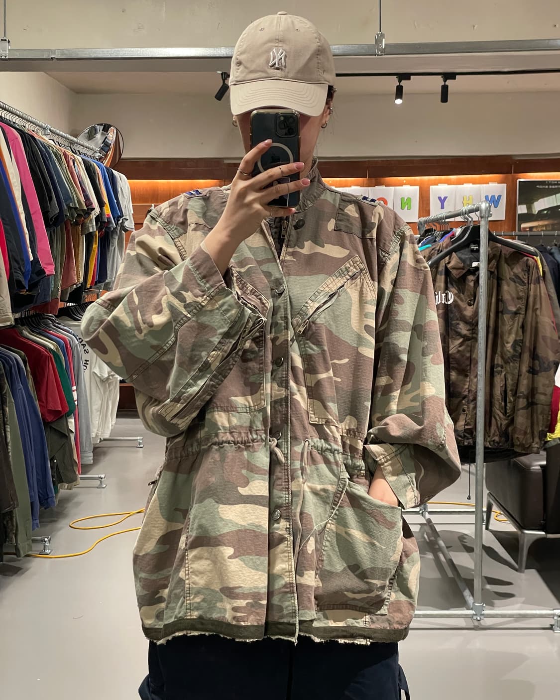 빈티지 카모플라주 야상 자켓 상품이미지1