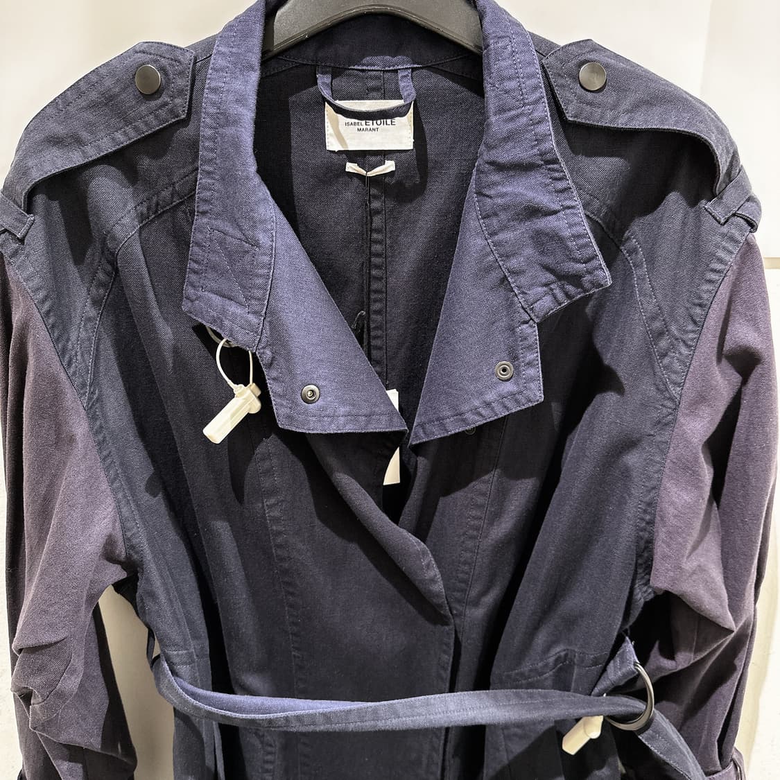 이자벨마랑 여성 켄달네이비 코튼 트렌치코트 코트 80% 상품이미지2