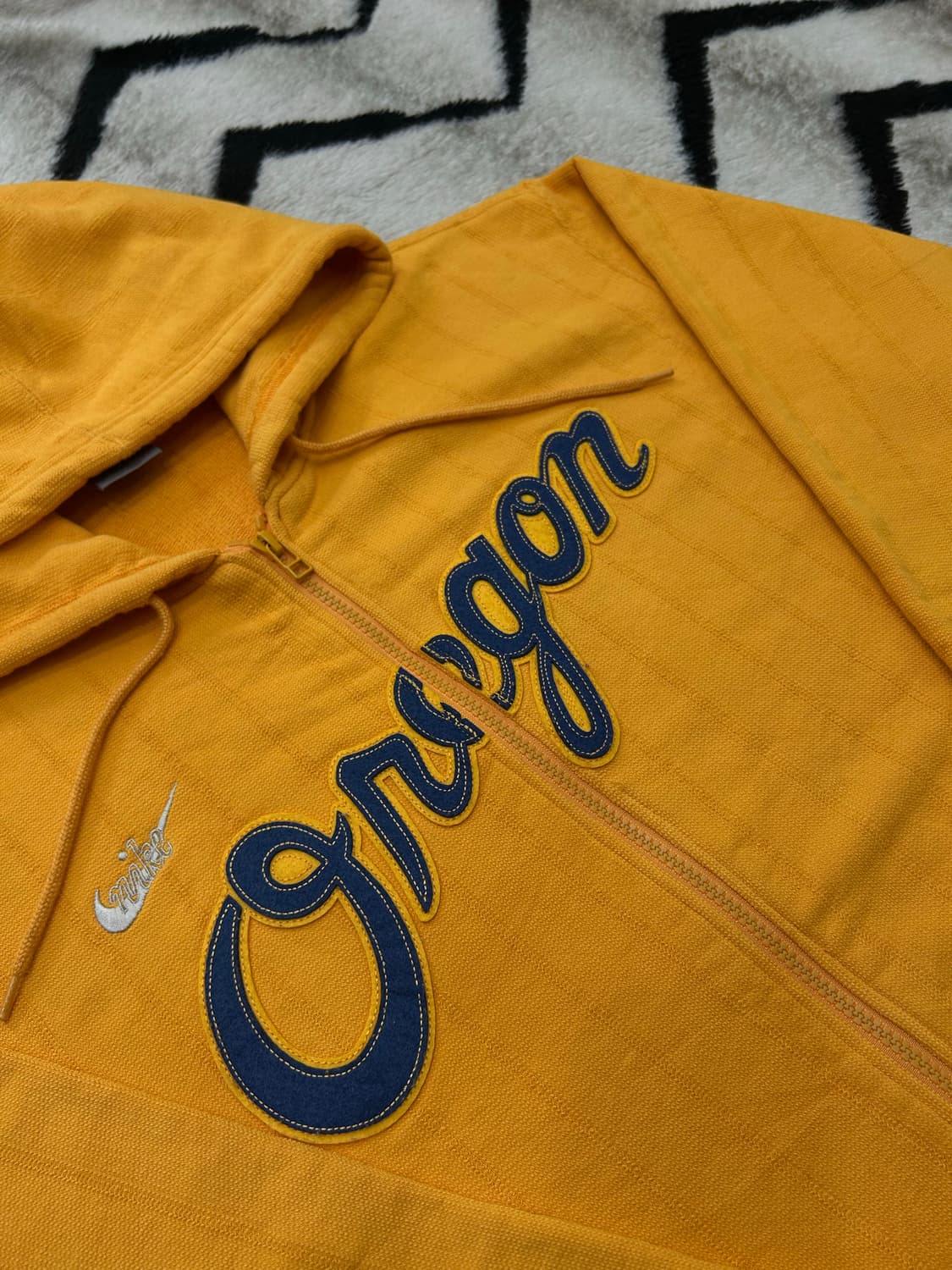 [L]나이키90s Oregon 오버핏 후드집업/엘로우머스타드 상품이미지1