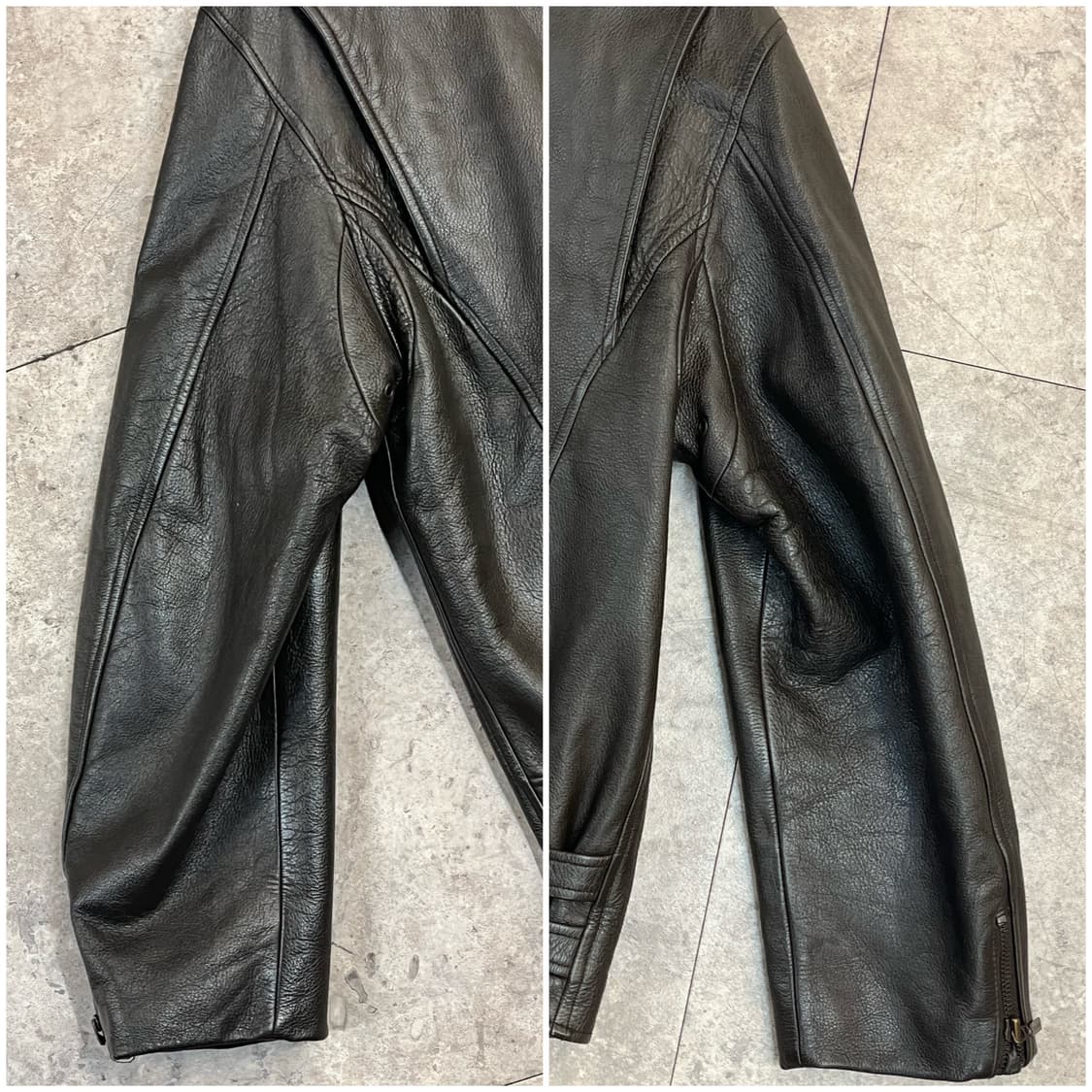 소가죽 레더 자켓 브라운 100 #csz2319 상품이미지7