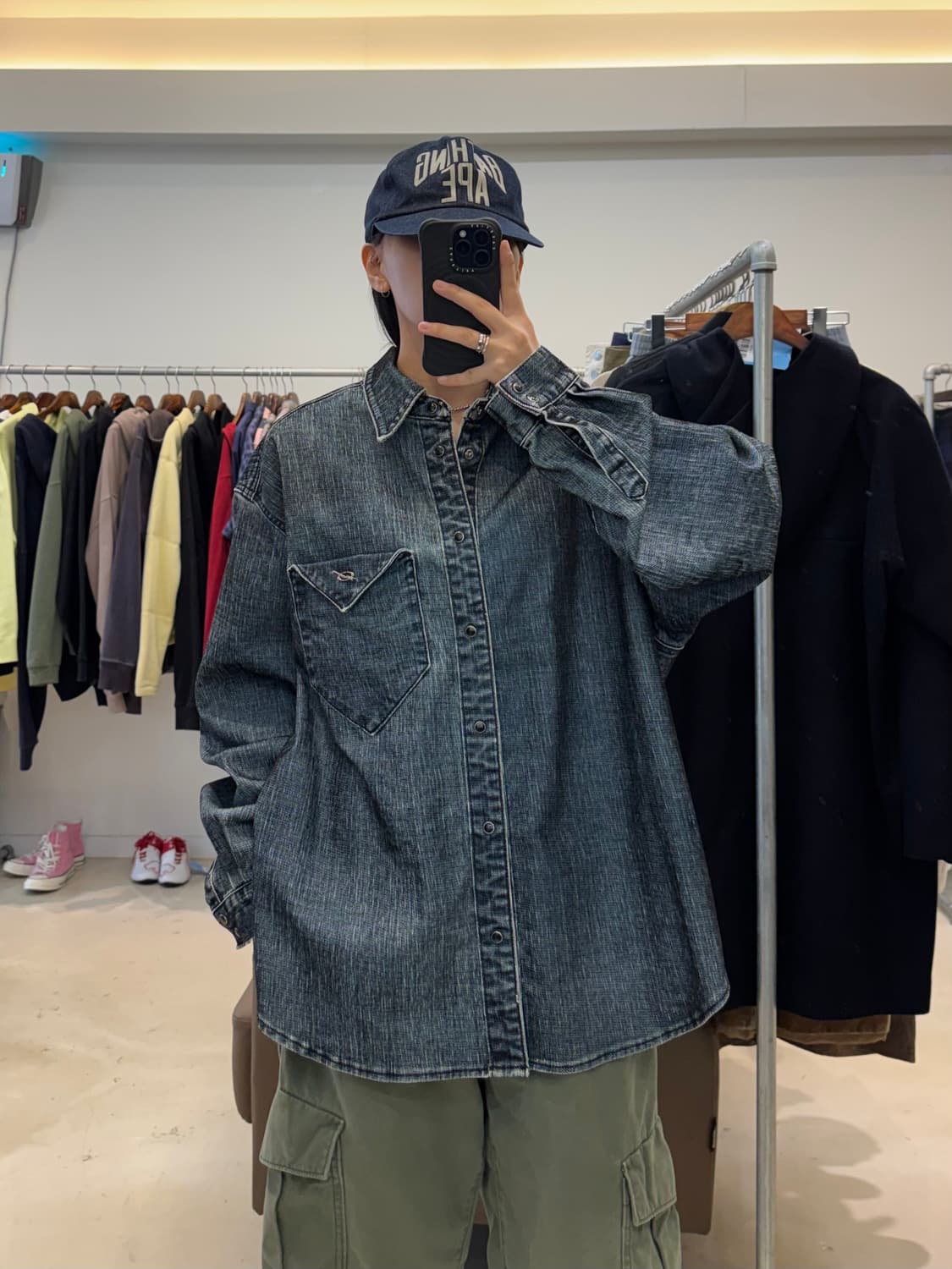 51퍼센트 데님 버튼 셔츠 자켓 상품이미지6