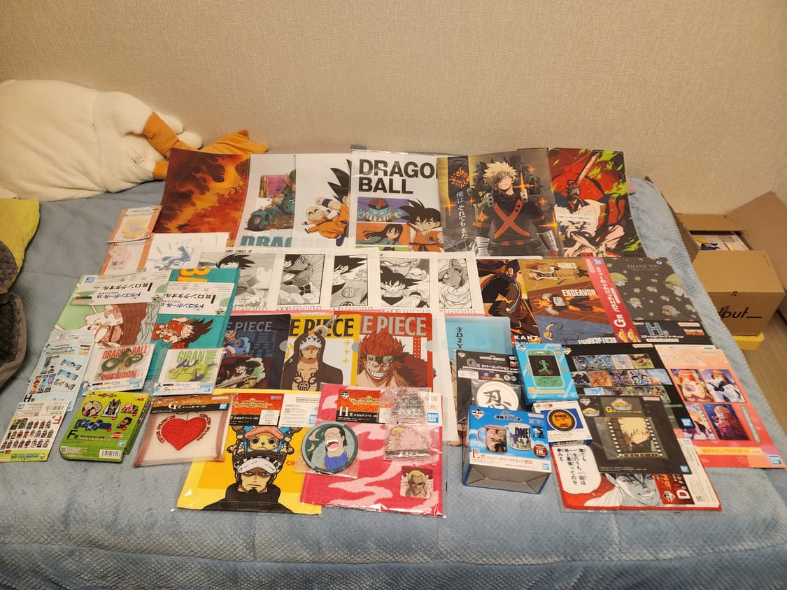 제일복권 하위상  40종 이상 일괄 판매  드래곤볼,원피스 위주 상품이미지1