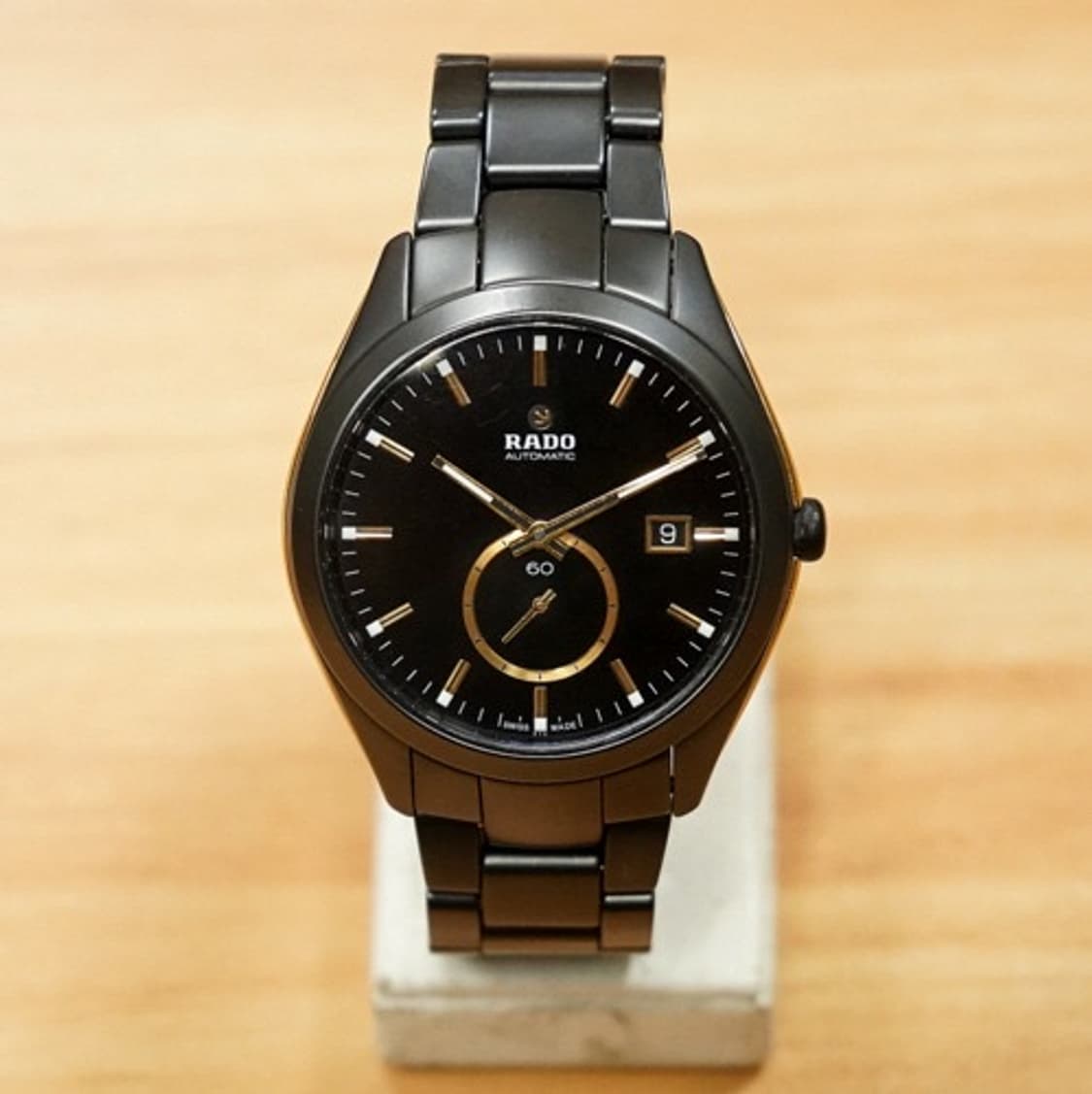 라도 하이퍼 크롬 블랙 다이얼 세라믹 스몰 세컨드 xl 오토매틱 시계 추 상품이미지1