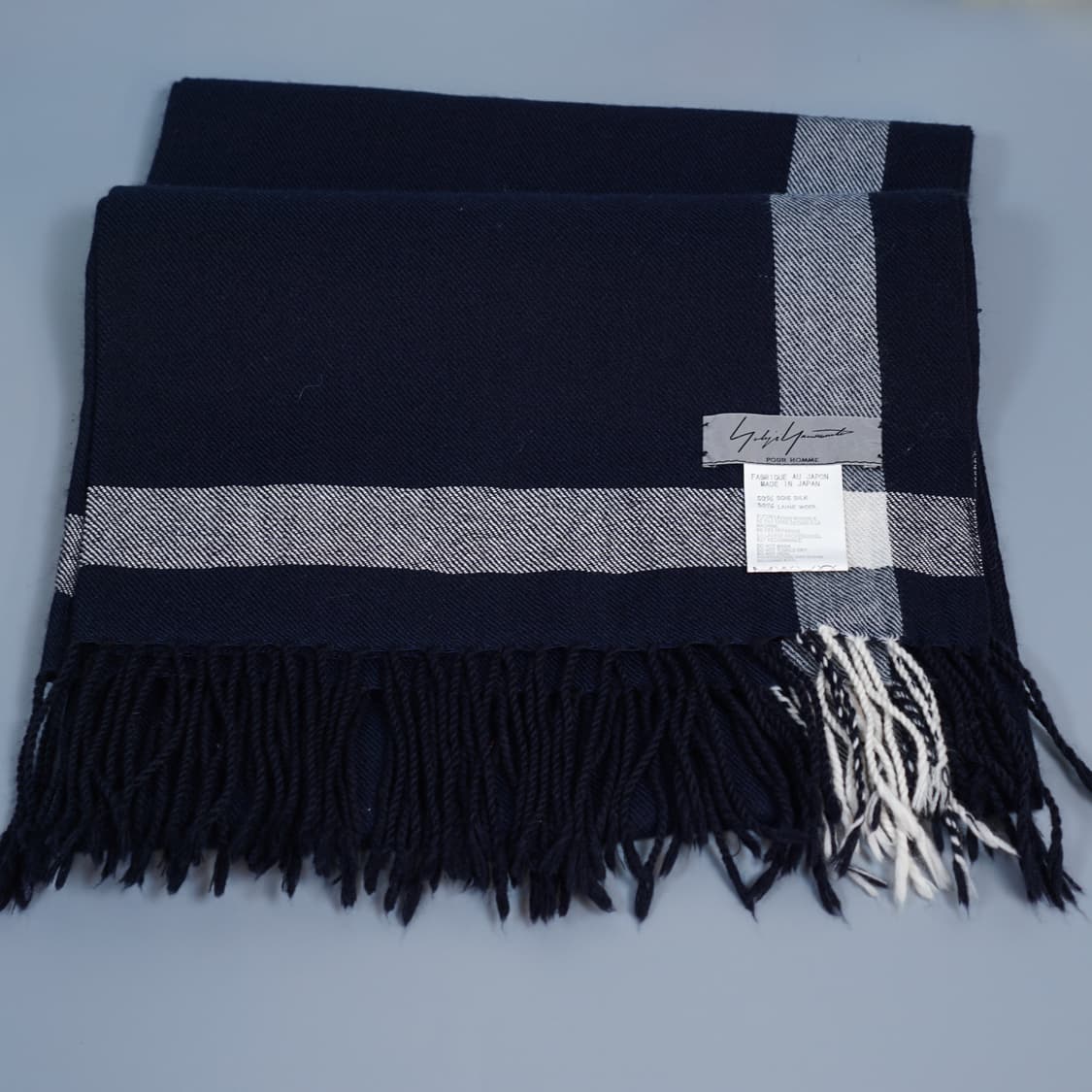 요지야마모토 뿌르 옴므 실크 머플러 상품이미지2