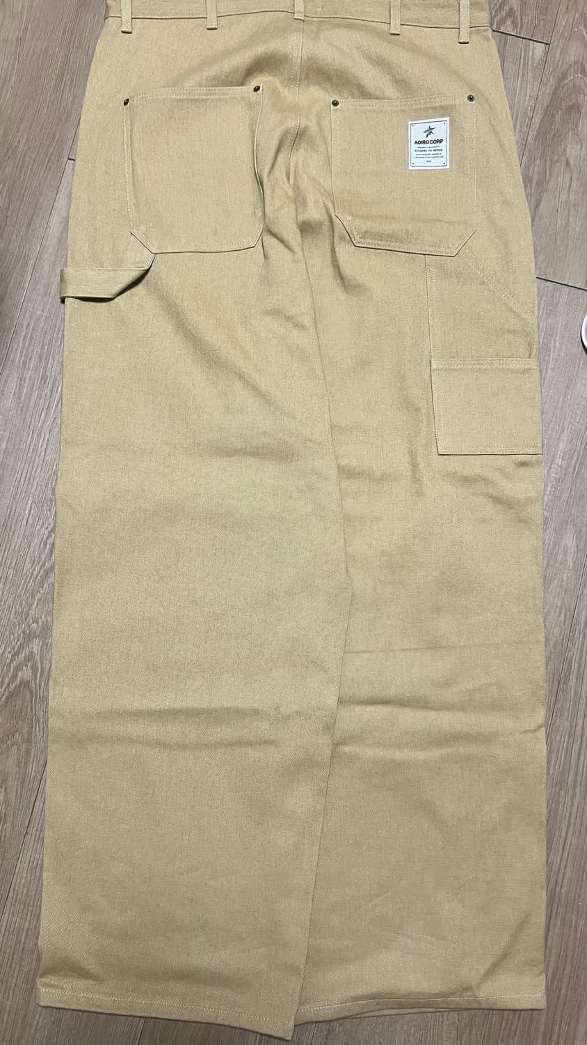 [2] 아오이로 커티드 더블니 팬츠 탄 2025 상품이미지1