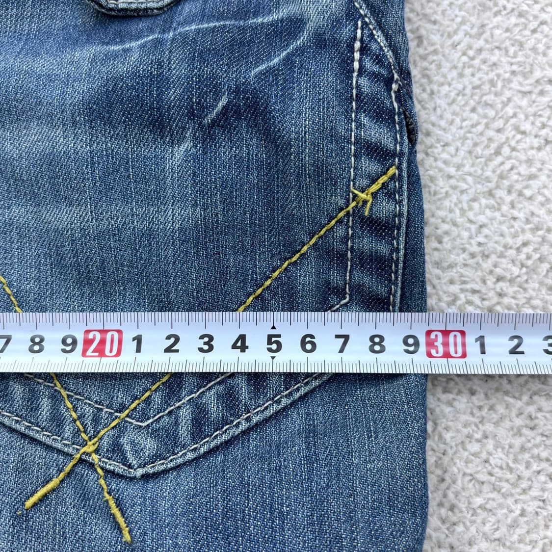 30 빈티지 데님 버뮤다 카고 팬츠 0409E 상품이미지7