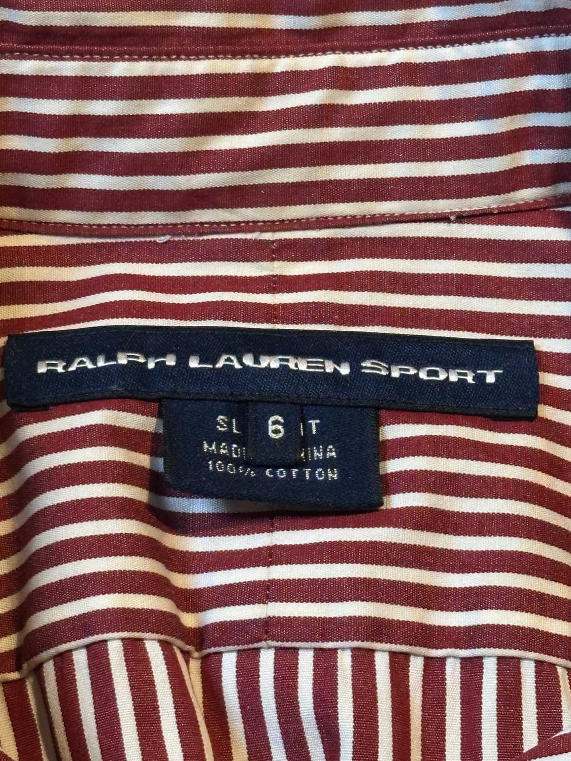 폴로 스포츠 슬림핏 레드포니 스트라이프 셔츠 여성 6호 상품이미지4