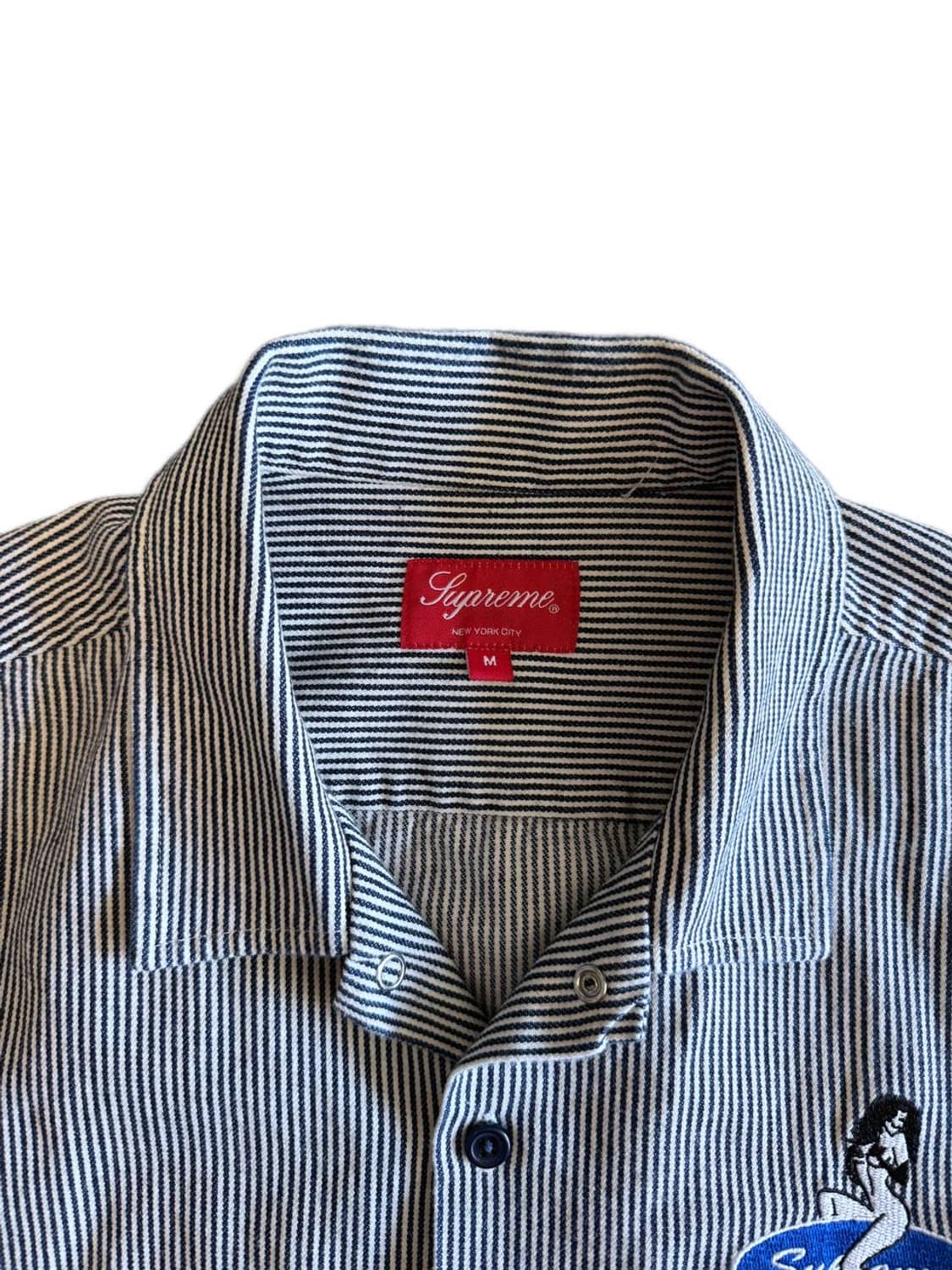 슈프림 2018s 핀업걸 스트라이프 워크셔츠 상품이미지4