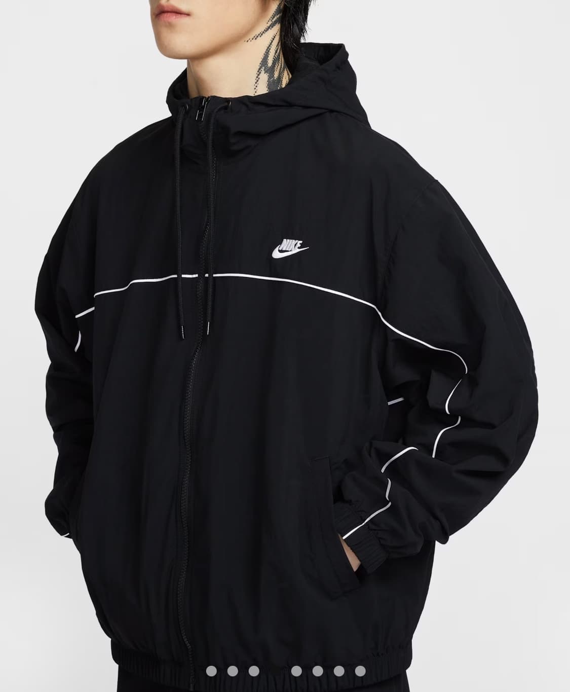 나이키 클럽 후드 바람막이 자켓 [블랙-L] 상품이미지3