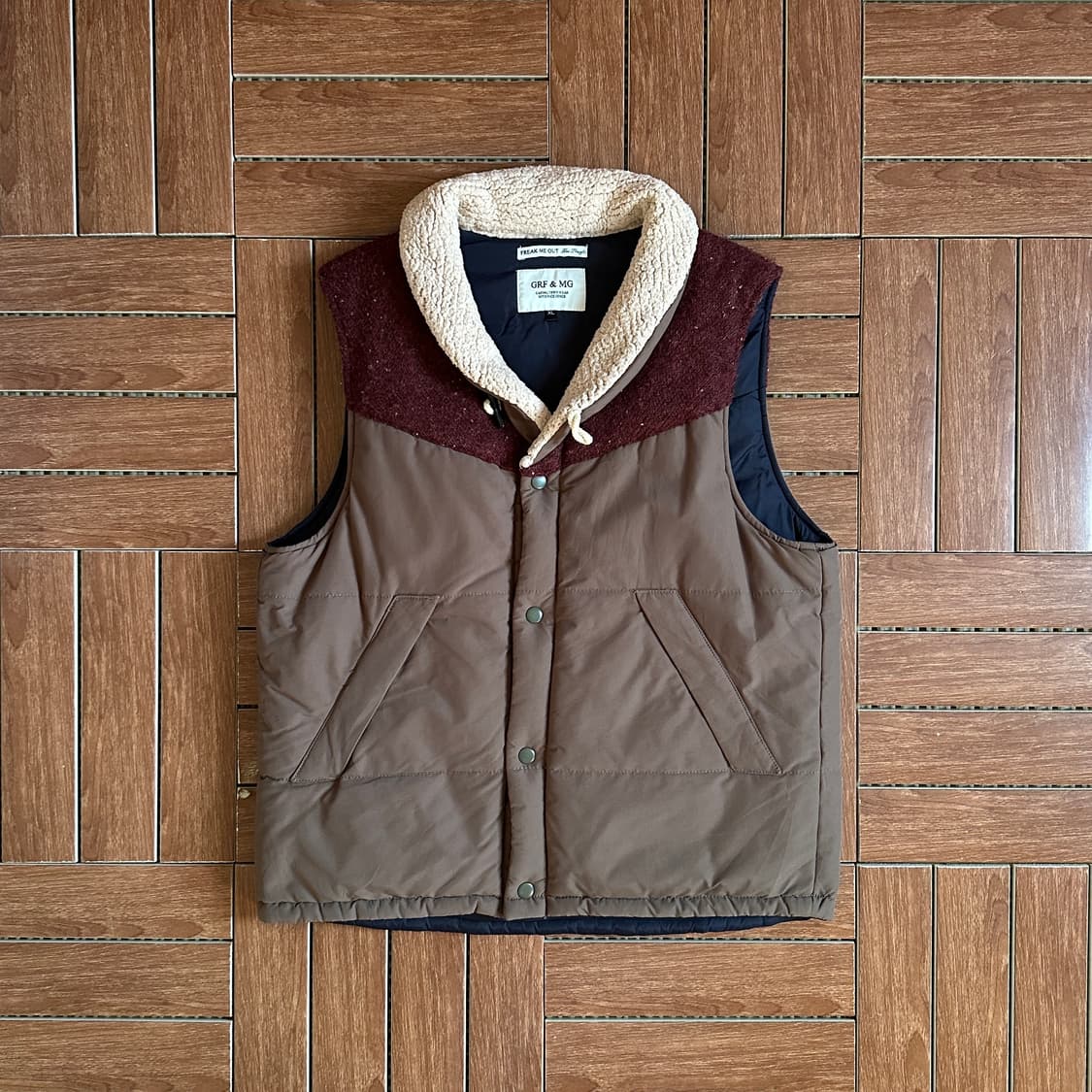 Grf&mg padded button-up vest  상품이미지1