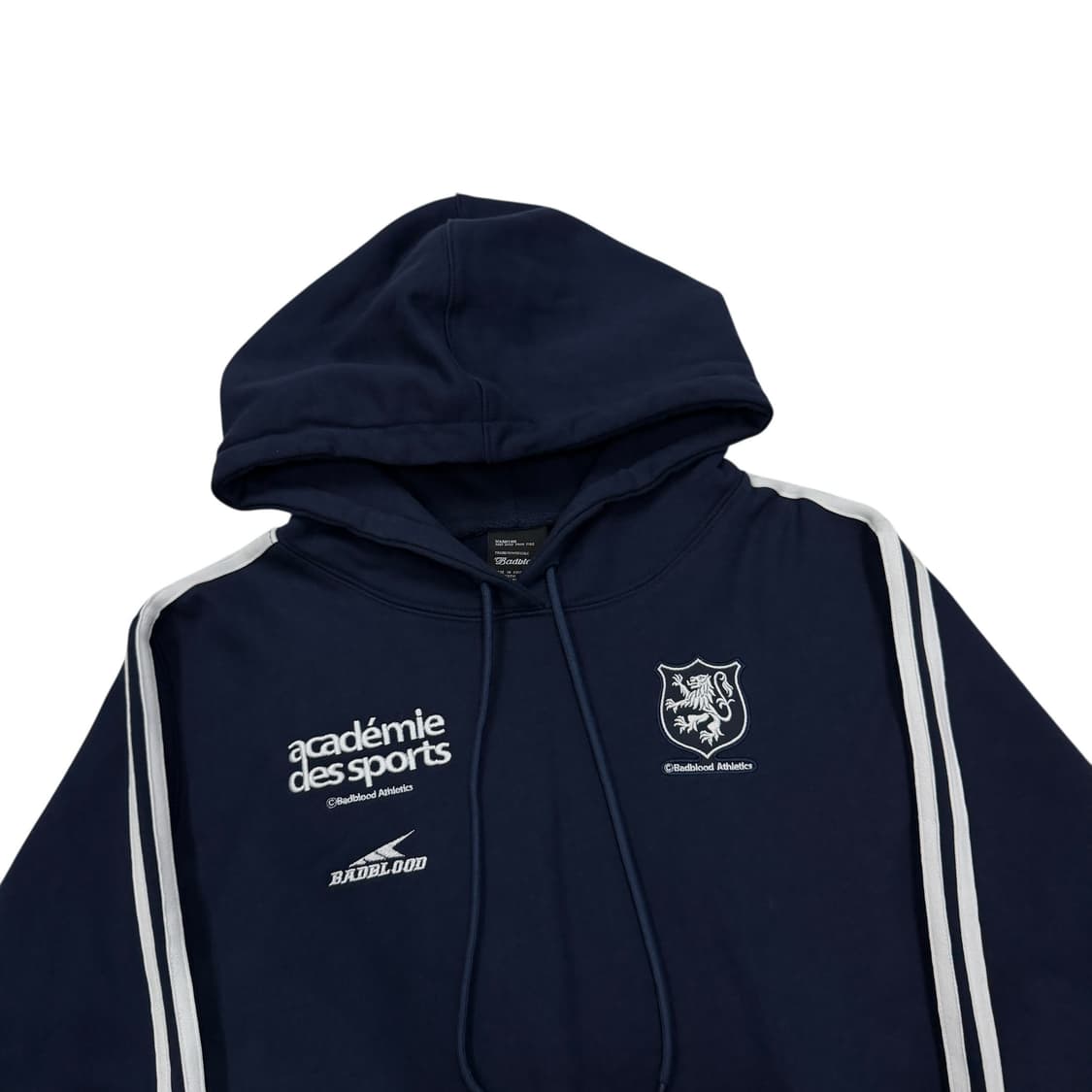 배드블러드 ADS 빈티지 크롭 후드티 네이비 M 상품이미지2