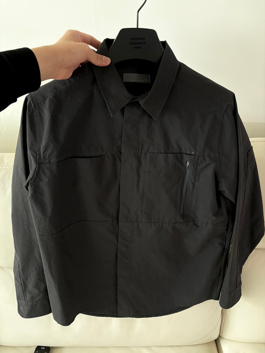 !!오늘만 할인!! 산산기어 포켓 셔츠 차콜 상품이미지2