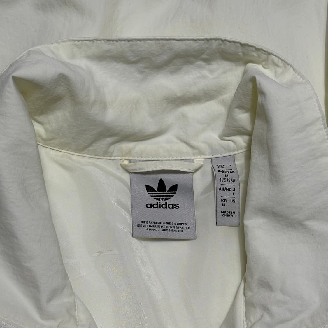 M 아디다스 파이어버드 우븐 화이트 트랙탑 상품이미지5