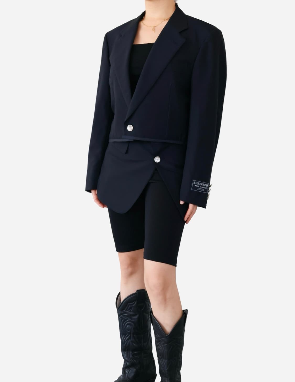 Burberry Wool Cropped Blazer & Bustier 상품이미지3