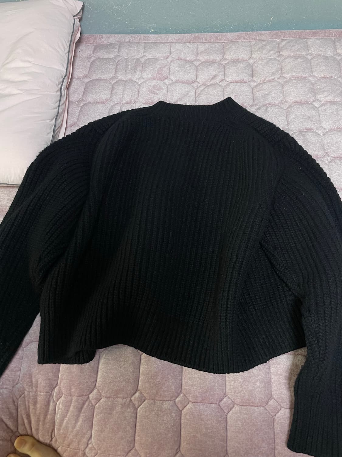 (M사이즈)렉토 청키 울 크롭 가디건 판매해요 상품이미지3