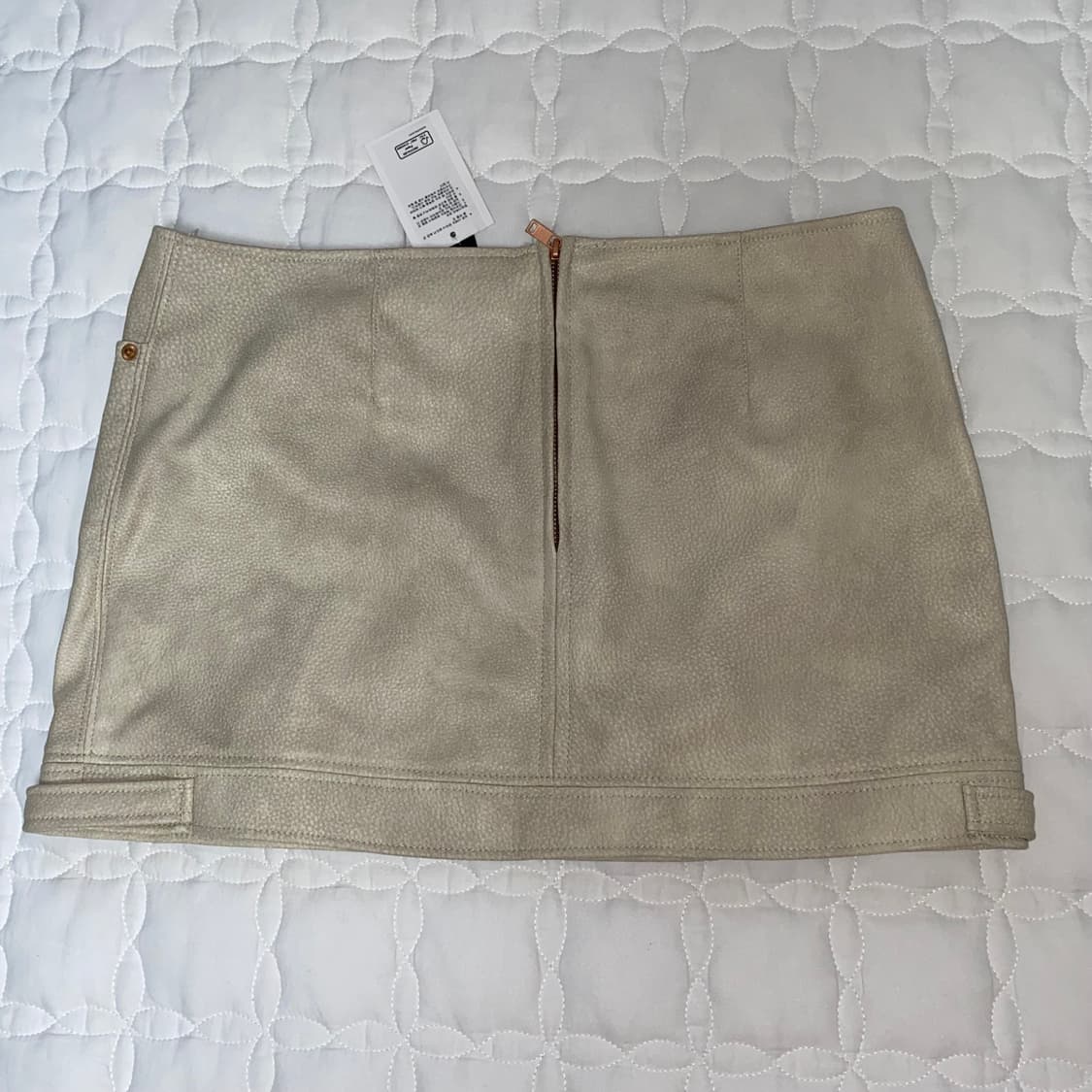 h&m 베이지 레더 스커트 38 상품이미지2