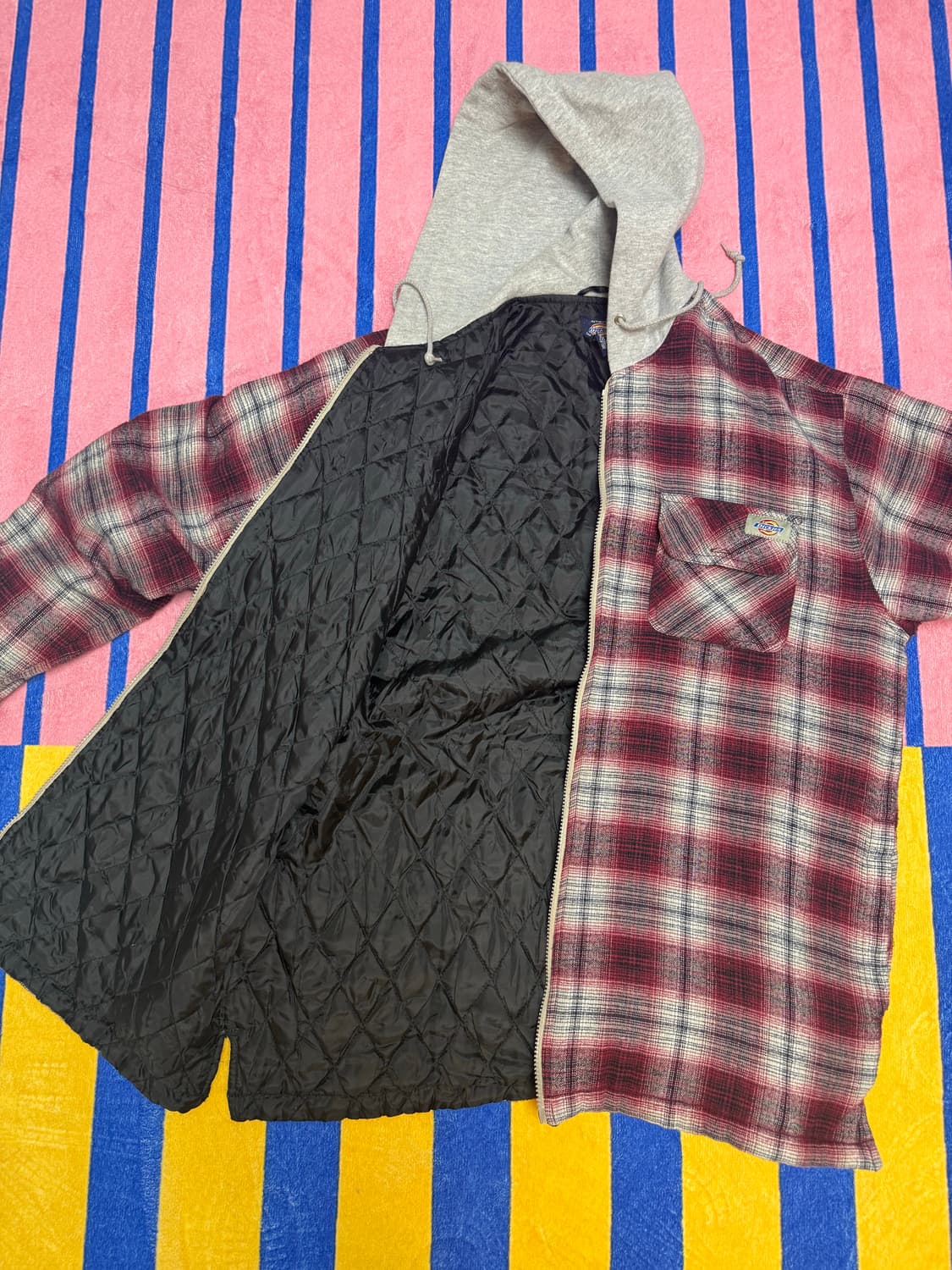 디키즈 후드집업 체크자켓 L size 상품이미지6