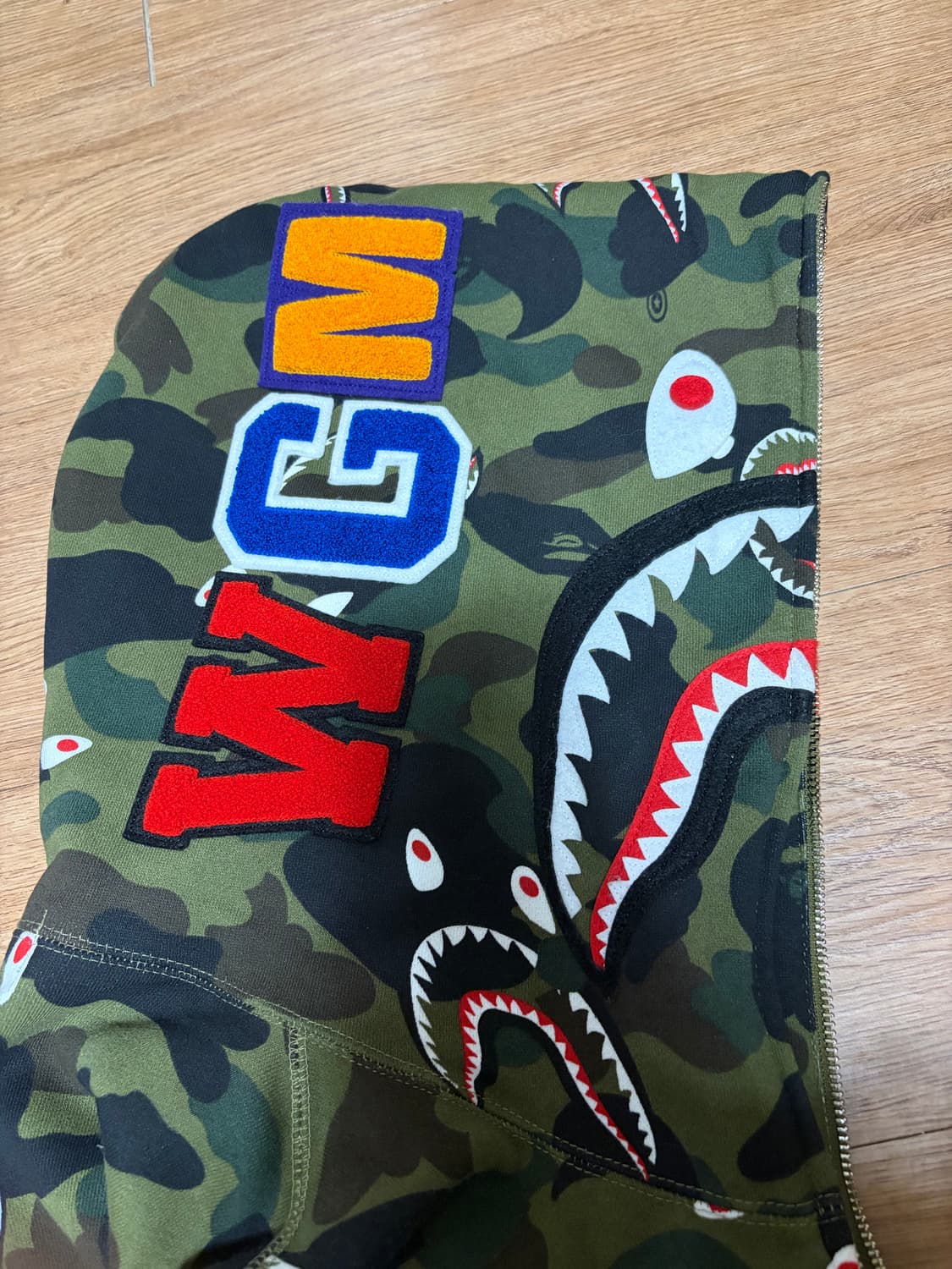 1 1st CAMO SHARK FULL ZIP HOODIE L사이즈 상품이미지10