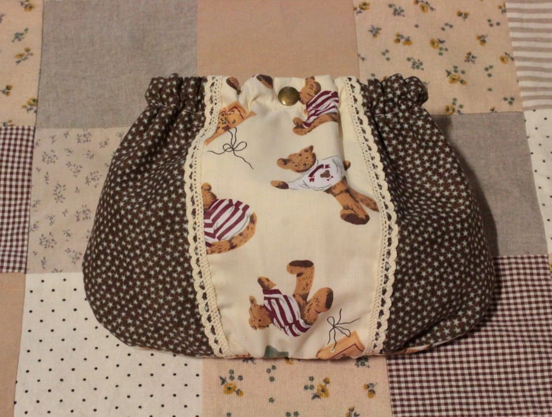 핸드메이드 곰무늬 밴딩 파우치 상품이미지9